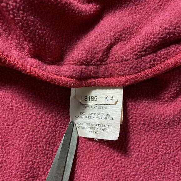 Marmot Womens Red Fleece Jacket Light Weight Zip Front Coat Size Large - Picture 4 of 6